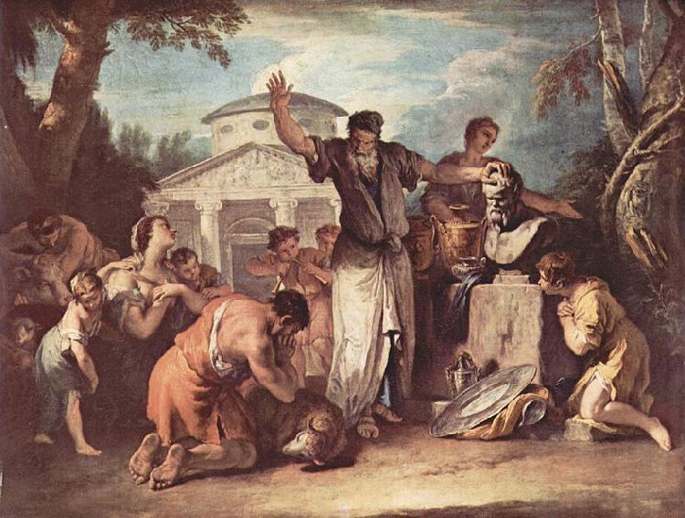 Sebastiano Ricci Opfer fur den Gott Selenos oil painting image